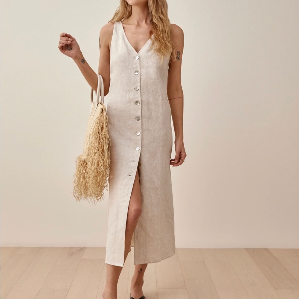 Reformation Cliff dress- 100% linen